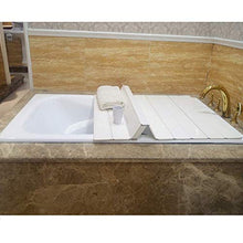 Mensola Caddy Vasca Da Bagno, Vasca Bagno Di Isolamento Della Copertura Antipolvere Pieghevole Contenitore IPad Computer Rack Scaffalature Copertura Libreria Per L'hotel Domestico Vasca Bagno, Bianco