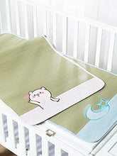 MBY Materassino in bambù, Neonato Bambino Bambino Scuola Materna Due Pezzi Stuoia di Paglia, Nessuna Tintura Nessuna Aggiunta Nessuna Formaldeide (Color : A, Size : 120×60cm)