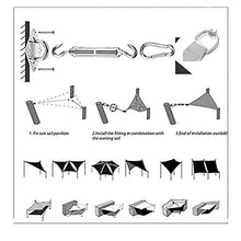 Triangolo Ombreggiante,Tendalino Parasole Con Kit Di Fissaggio A Fune,Tettoia Per Tenda Da Sole Impermeabile Anti-UV,Per Patio Esterno Giardino Prato Pergola Decking,B,4 * 4 * 4m