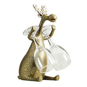 Hong Yi Fei-Shop d'Arte Decorazione Creativo portabottiglie da Interno Mobile Porta TV Soggiorno armadietto Vino Decorazione Ornamenti Regalo di Nozze Decorazione Desktop (Size : A)