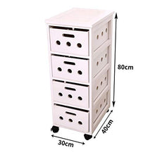 Ryyland-Home Cassapanca Stretta Legno Solido Stretta Governo di immagazzinaggio Bagno Cucina Combinazione Gabinetto Governo di immagazzinaggio (Color : White, Size : 30x40x80cm)