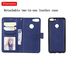 Bear Village Cover Huawei P Smart, Custodia Premium Flip Custodia per Huawei P Smart, Custodia con Porta Carte e Chiusura Magnetica, Blu