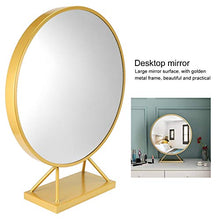Specchio per il trucco rotondo Specchio da bagno da barba con base Specchi da toeletta moderni Decorazione da toeletta 45x50 cm per l'ufficio domestico
