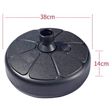 GMWD Base per ombrellone, Base Rotonda per ombrellone in plastica, riempibile con Sabbia, per Esterni, Patio e Cortile, Adatto per aste da 35-38 mm