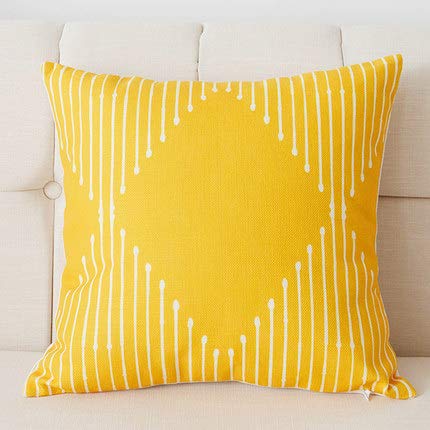 XMZFQ Cuscino Decorativo, Stampa squisita, Cuscino Quadrato in Lino di Cotone con Anima per Cuscino per Divano Letto, Decorazione Auto per Ufficio, 45 * 45 cm, Set di 2,B