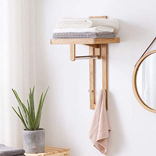 Mensola Doccia, Appendiabiti a muro per bagno Porta salviette Porta accappatoio con due ganci e traversa in acciaio inox