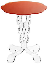 Iplex Design Arabesco Small Comodino/Tavolino in Plexiglass, Arancione