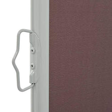 Festnight Tenda Paravento Laterale Retrattile Crema da Giardino Balcone Terrazzo Patio per Esterno 100x300 cm Marrone