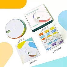 7 Giorni Arcobaleno Rotondo Scatola Della Pillola Allarme-fai Da Te Digitale Piccola Medicina Tascabile Organizer Timer Temporizzazione Portatile Uomo Anziano Che Prende Medicine Smart Timing Promemor