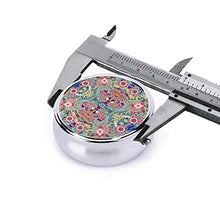Scatola rotonda per medicina portatile, mini portapillole in metallo, dispenser per pillole, borsa da tasca, regalo da viaggio, mandala boho