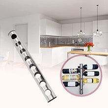 Portabottiglie da Parete, Portabottiglie per vino rosso verticale a parete in acciaio inossidabile per vino per forniture da bar per uso domestico(scheggia)