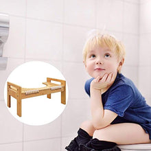 DonLucancy Sgabello per WC regolabile in bambù – Non Slip Bathroom Sit Squatty Toilet Potty Sgabello sgabello sgabello sgabello sedia poggiapiedi