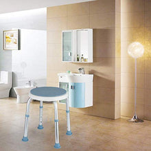 WCY Sgabello da Doccia, Altezza Regolabile Sgabello da Bagno con Sedile Antiscivolo, Rotante Aiuto per Il Bagno Rotondo - Donna Incinta/Anziani/disabili yqaae
