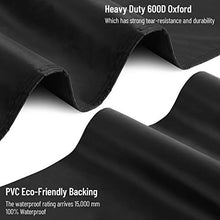 Callni, coprisedia da giardino, impermeabile, antivento, anti-UV, resistente allo strappo, 600D, resistente, in Oxford, per patio, impilabile, 120 x 65 x 65 x 80 cm
