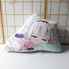 XKMY Kobayashi san Chi no cameriera drago cuscino giocattolo Anime KannaKamui breve peluche farcito carino ragazza bambola double face federa 50 cm cuscino