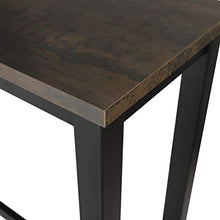 WOLTU Set Mobili da Bar Tavolo con 2 Sgabelli Alti Arredo per Cucina in Acciaio Legno BT17srs+BH130srs-2