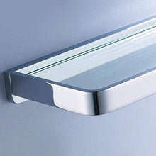 AINIYF Bagno Bagno Doccia Mensola Organizzatore a Parete in Vetro temperato Cosmetic Rack Punch di Installazione, 3 Formati (Dimensioni: 40x14cm)