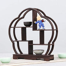&ripiano di stoccaggio Scaffalature Home Living Room Teacup Set da tè Teiera Decorazione Espositore Antique Clapboard Rack, 29.5 * 5.6 * 29.7CM Scaffale di Finitura