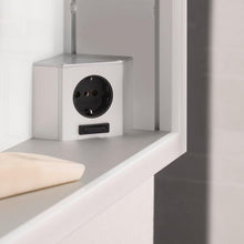 EMCO Armadietto a specchio illuminato Prime con illuminazione a LED a tutto tondo, armadietto a specchio da bagno di alta qualità come modello da incasso, mobile da bagno a 2 ante, bianco neutro