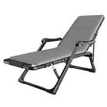 Lounger Sedie a Sdraio Grigie con Imbottitura | Sedia a Sdraio Lettino da Giardino con poggiapiedi abbattibile | Lettino reclinabile | Sedie Senza Peso distese