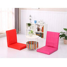 SMC Sedia del sofà del Computer del Letto della Sedia della Finestra di Piegatura della Singola del sofà della Sedia di Cuoio Molle (Color : Rose Red)
