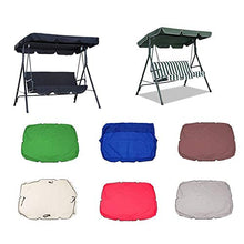 Gartenhof - Copertura per altalena da soffitto, in poliestere, 190T, 142 x 120 x 18 cm, colore: Nero