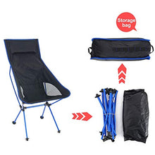 JIXIN Campeggio All'aperto Sedia Pieghevole Ultraleggera Sedia da Viaggio Pesca BBQ Escursionismo Forte Carico Elevato 150 kg / 330 Libbre