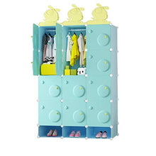 Guardaroba Bambini Semplice Panno di plastica Assemblea Armadio Economico Semplice Letto Moderna Armadio XINYALAMP (Color : B)