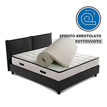 GEEMMA s.r.l. Topper singolo materasso, sovra materasso MOLTO RIGIDO, correttore ortopedico materasso CAUCCIU FOAM H6 cm, tessuto anallergico sfoderabile, 4 lati in ARGENTO - ORTOPEDIC 80x200