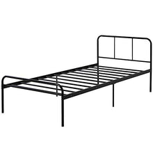 Joycelzen Letto singolo, 3ft Semplice Giroletto in metallo con Robusto Design per Bambini, Adolescenti, Adulti, 90 x 200 cm