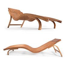 Ampel 24, Sedia a Sdraio in Legno Cannes | Forma ergonomica ca. 185 x 60 cm | Resistente alle intemperie | Regolabile in 4 Posizioni Diverse