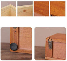 KAIXIN Comodino Sospeso, Mensola A Muro con 1/2 Cassetti Senza Maniglia, Cassetti Organizer per Trucco, Armadietto Portaoggetti, Scatola Porta Trucco in Legno-L