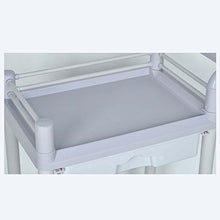 WangQ Carrello Doppio Carrello per Salone di Bellezza Carrello Porta Strumenti per Ospedale Carrello per Carrello Mobile Blu carrellino Cucina (Size : 64.5 * 44.5 * 90cm)