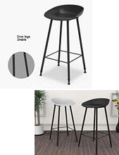 LWW Sedie, Iron Bar Chair Sgabello Alto Pp Sedile Soggiorno contatore sedia del ristorante Tempo libero Non Slip-Rinforzo tavolo e sedia pratica,Height65cm