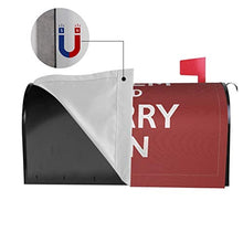 Cover magnetica per cassetta delle poste, con scritta "Keep Calm And Carry On", colore: rosso scuro