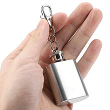 Rockyin Key Chain Bottiglia Tasca Bottiglia di Vino Portatile dell'Acciaio Inossidabile 1 oz Whisky liquore