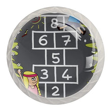 Maniglie per cassetti Manopole per cassetti Manopole rotonde Confezione da 4 per armadietto, cassetti, cassettiere, cassettiere ecc - Campo di gioco della campana