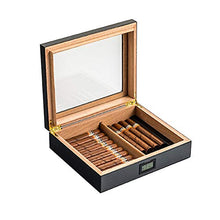 WAWAYU Portasigari, Piano di Vernice High-End Display elettronico di Temperatura costante Cedro Cigar Humidor (Color : Black)