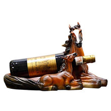 WY-YAN Decorazioni Arte Artigianato Madre e Figlio Cavallo Vino Creativo Decorazione Vino Rack di Raffreddamento Soggiorno Sala Cucina Tavolo