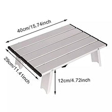 HANYF Tavolo da Picnic Portatile Mini, Beach Camping Travel Aluminium Ultra Light Pieghevole Impermeabile Impermeabile