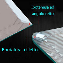 Specchio da bagno a Parete Specchio Rettangolare con Bordo Smussato Specchio per Il Trucco HD Specchio Argento a Prova di Esplosione per Camera da Letto/Bagno/Soggiorno Punch-Gratis(50 * 70 Cm)