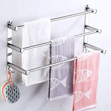 Portasciugamani da parete in acciaio inox multistrato, portasciugamani da cucina, bagno, minimalista (dimensioni: 50 cm)