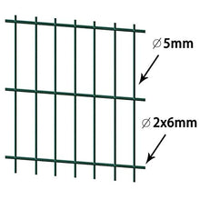 honglianghongshang Barriere e recinzioni Pannelli per recinzioni 2D Pannello di Recinzione Giardino 2008x1230 mm 12 m Verde