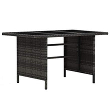 SKM Set Divani da Giardino 4 pz con Cuscini in Polyrattan Grigio (55.98kg)