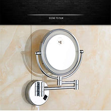 specchio trucco,specchio trucco,8 pollici 5 volte ingrandimento Specchio per il trucco a led, specchio per il trucco pieghevole in metallo di bellezza per il bagno con interruttore dorato