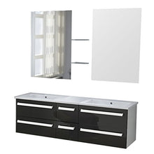 Modello speciale per lavabo da bagno, modello Zurich II, nero