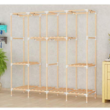 JFFFFWI Armadio Guardaroba Armadio 170 * 165 * 45cm Armadio Guardaroba in Legno massello Semplice (Colore: B)