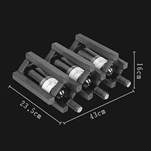 Wine Rack Holder 5 bottiglie di vino rack -Solid legno Multi-Function Piano Vino Shelf Calice Hanging Shelf WTZ012 (Color : Antique Color)