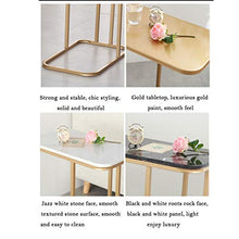 Tavolini da caffè Tavolino da Salotto Moderno A Forma di C Tavolino da Salotto Portatile for Laptop Tavolino da Divano (Color : Gold)