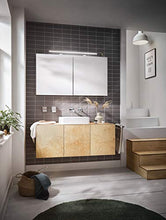 Emco MEE - Armadietto a specchio con illuminazione da incasso (60 cm di larghezza), specchio da bagno di alta qualità con presa, armadio da bagno con 2 ante, bianco neutro